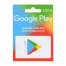 Google Play Hediye kodu 100TL Paketi